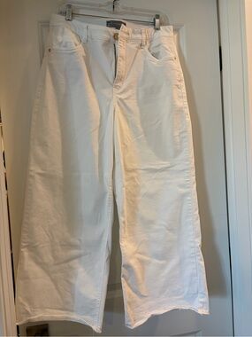 Wit & Wisdom Wide Leg Cotton Pants in White